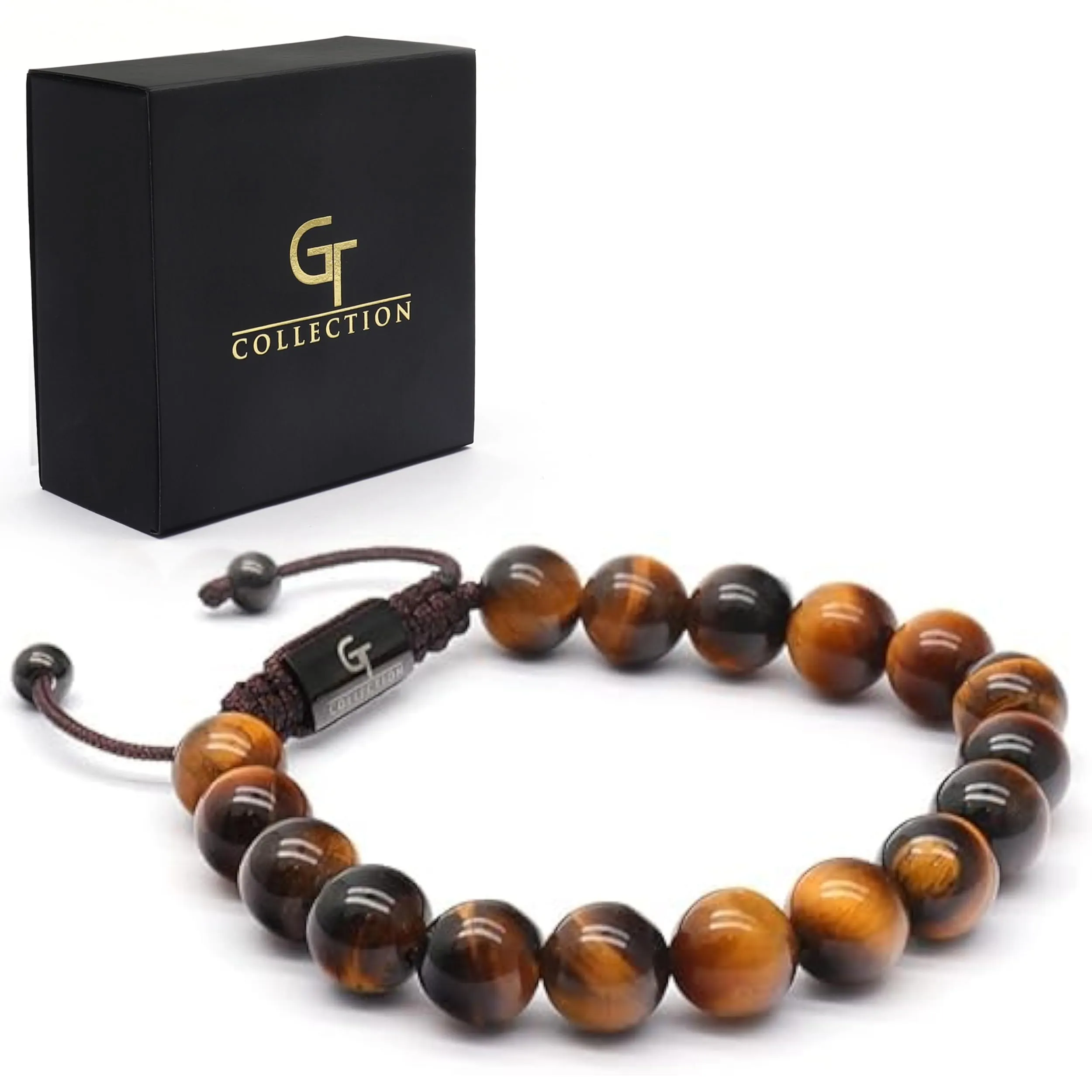 Men's TIGER EYE Beaded Bracelet