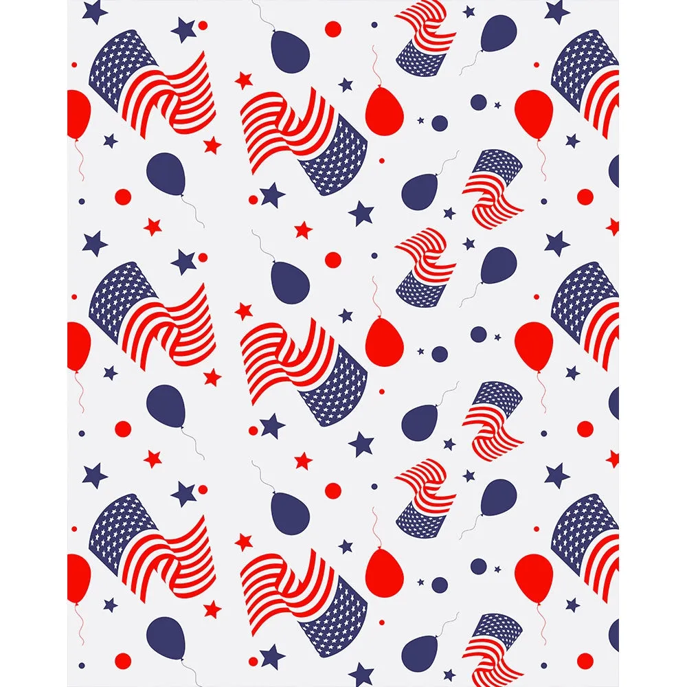 Patriotic Pattern Printed Backdrop