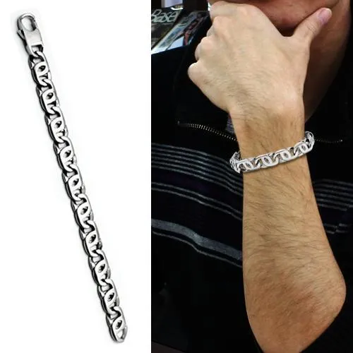 polished (no plating) Stainless Steel Bracelet with No Stone for Women Style TK339