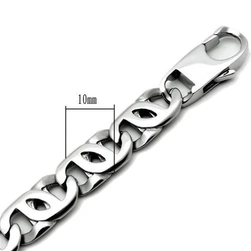 polished (no plating) Stainless Steel Bracelet with No Stone for Women Style TK339