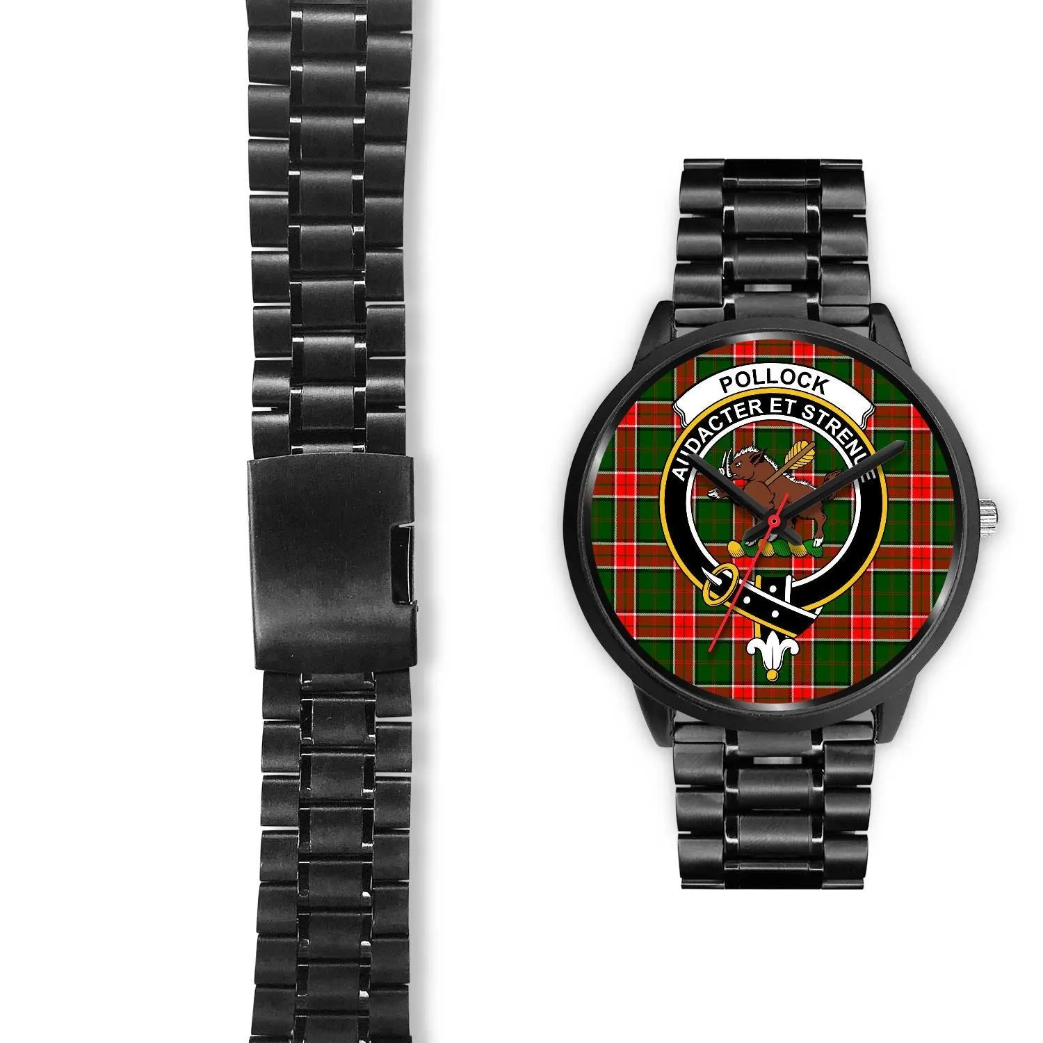 Pollock Modern Clan Badge Tartan Black Watch