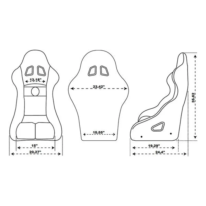 Pyrotect Sport FIA Approved Fixed Back Racing Seat