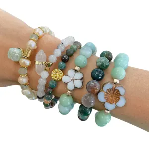 Sea Melody Gemstone Stretch Bracelets