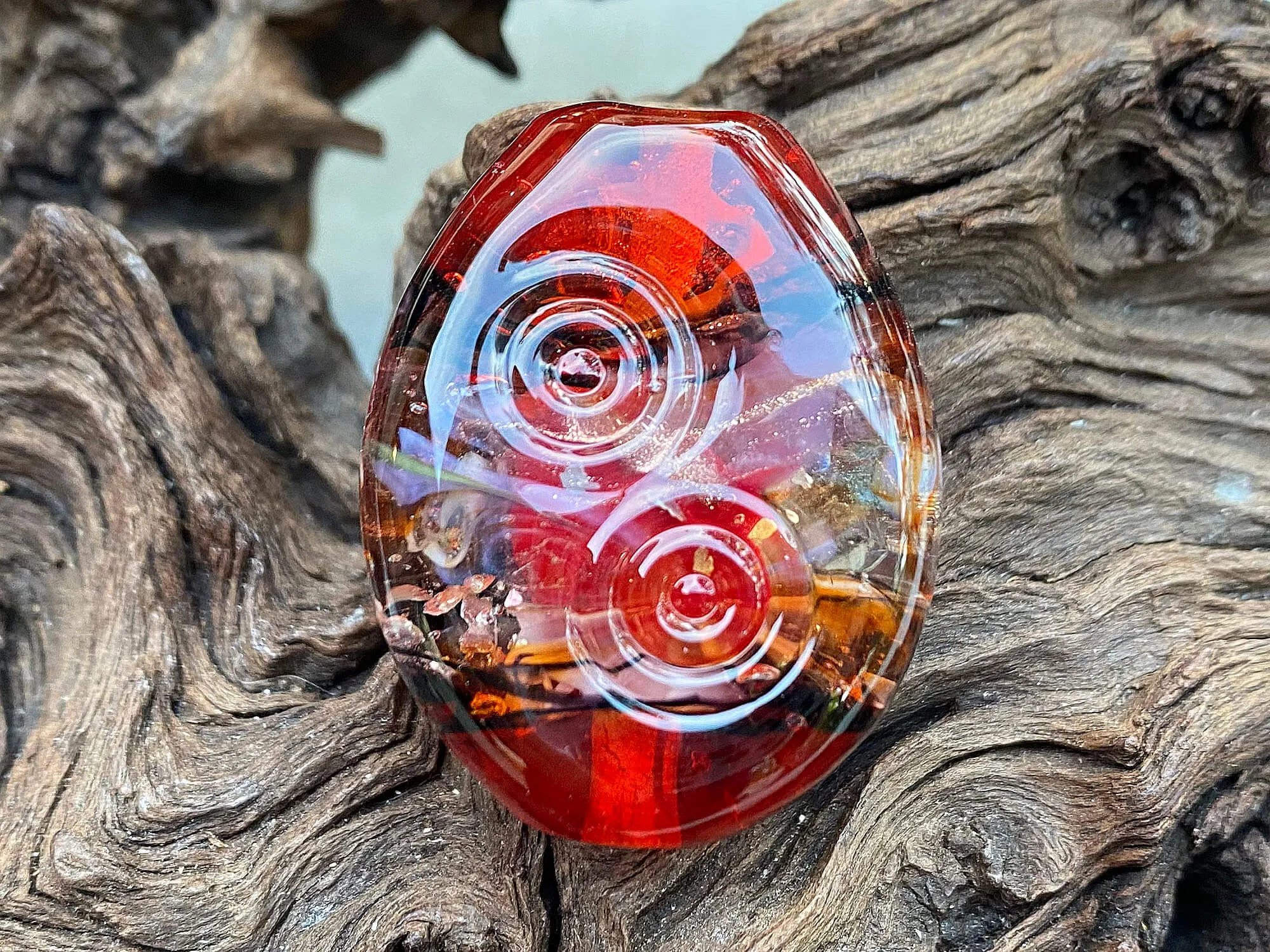 Serendipity Red Lampwork Focal Bead SRA