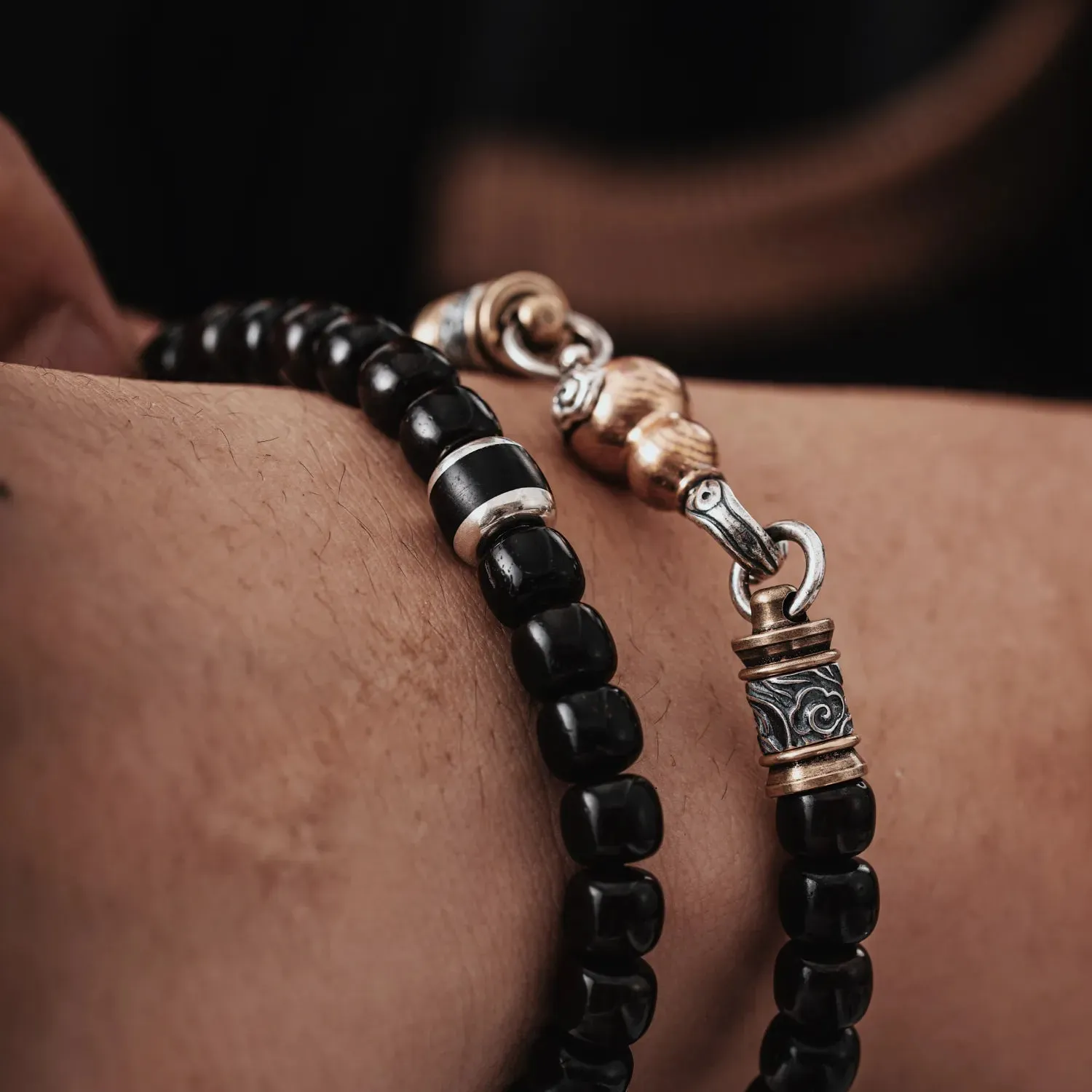 Silver Coconut Shell Bracelet