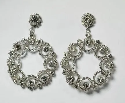 Silver  Filigree Disc Drop Earrings  | Trendy Fashion Jewelry Styles