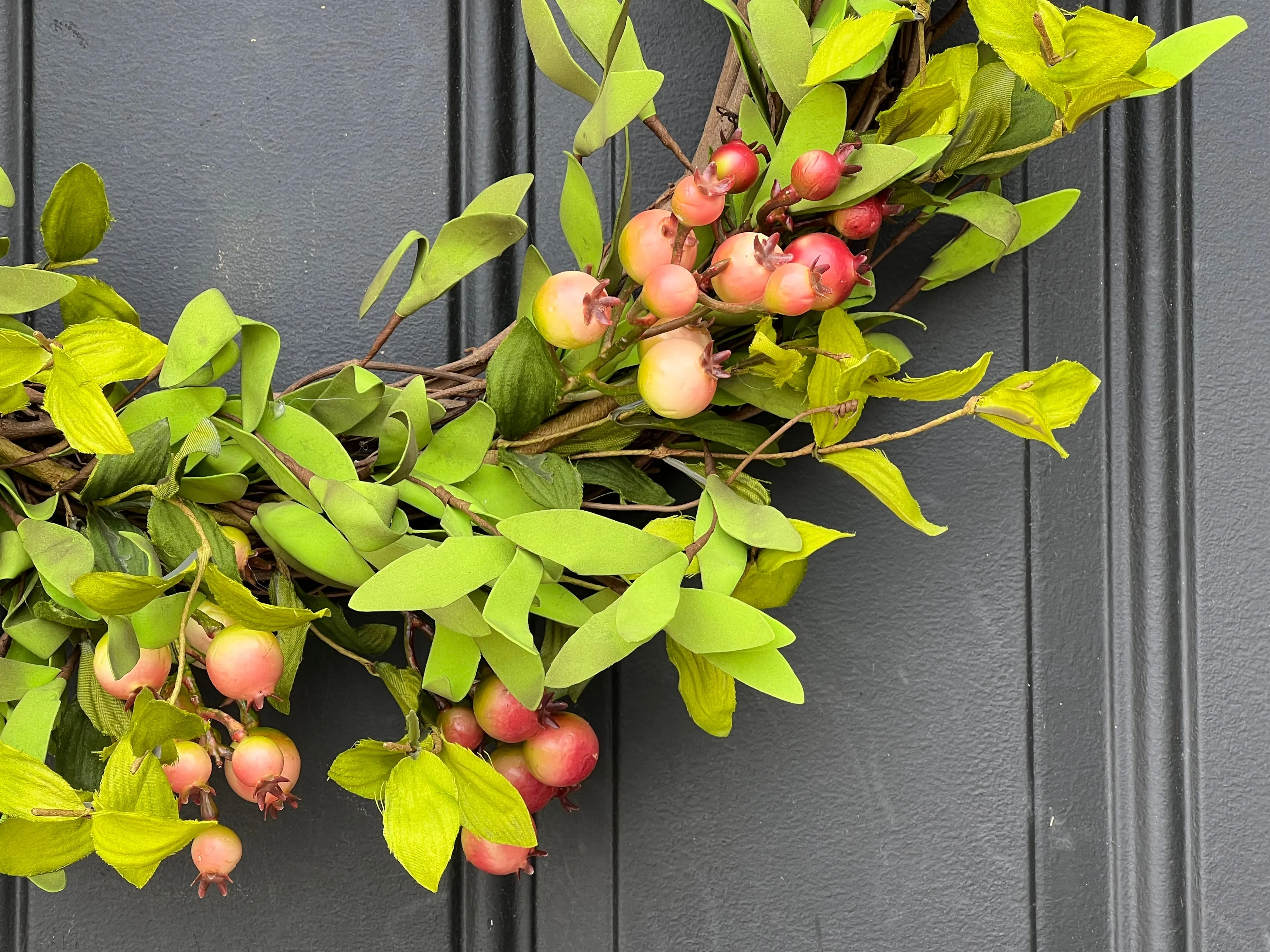 Simple Farmhouse Crabapple Wreath