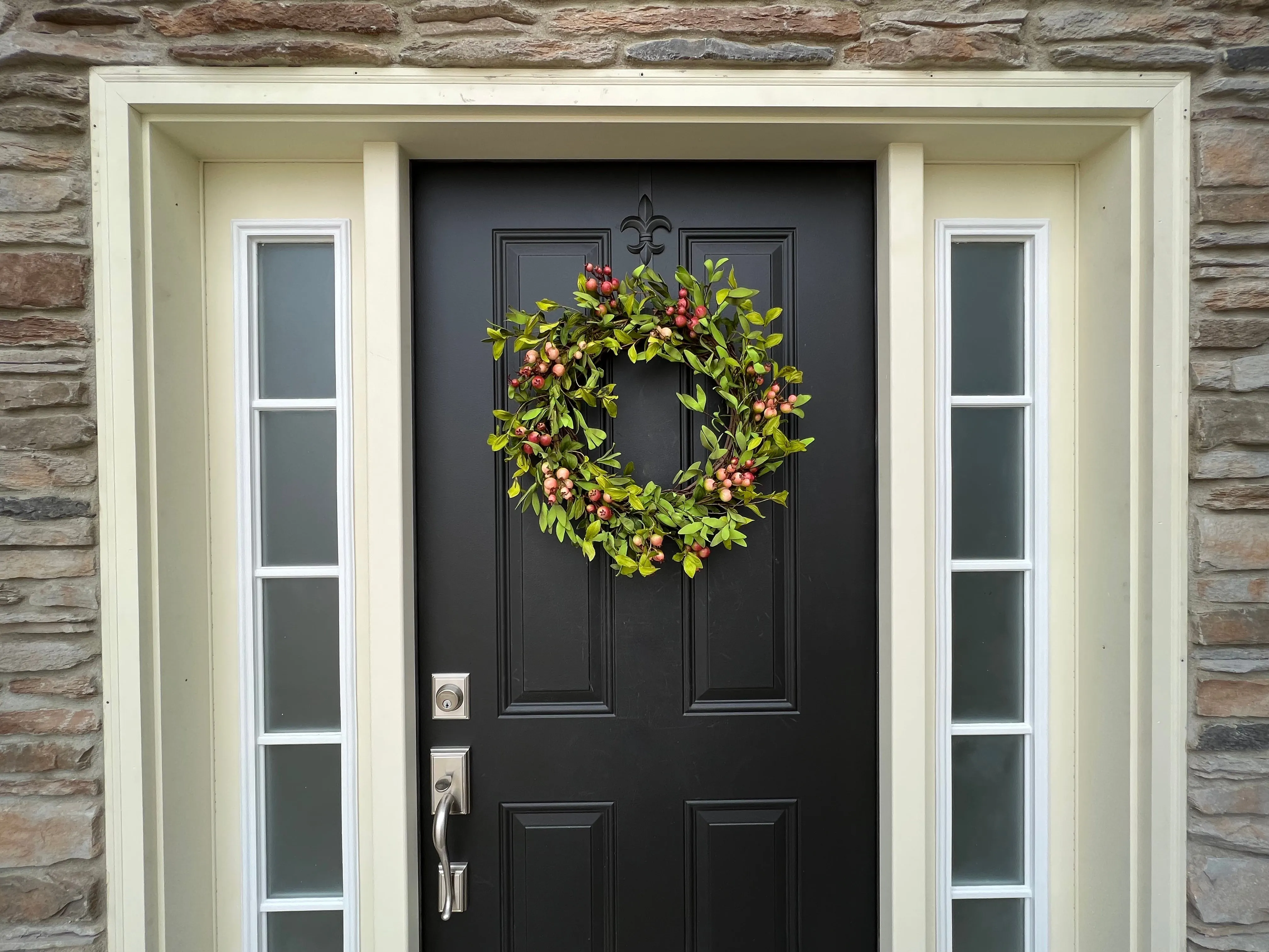 Simple Farmhouse Crabapple Wreath