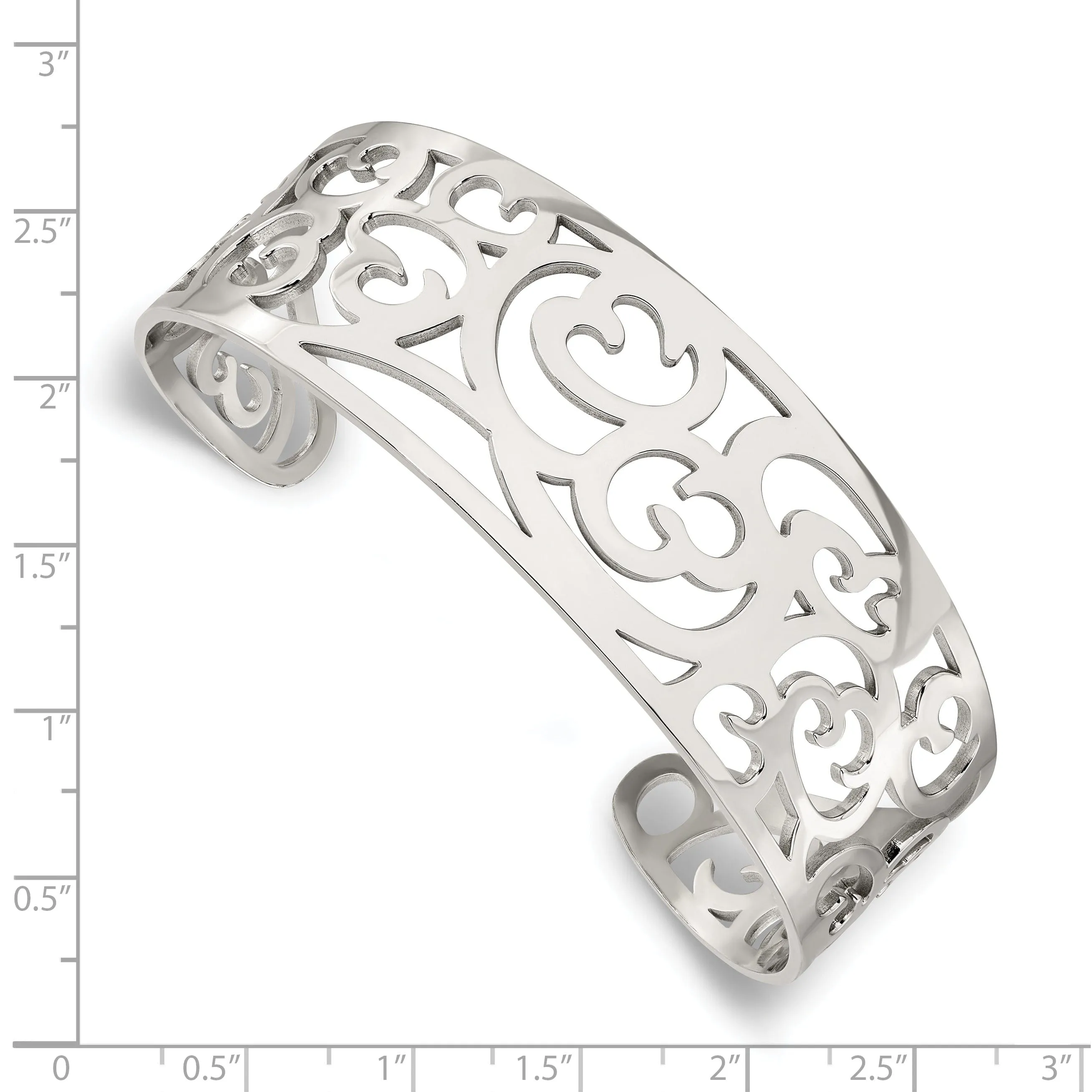 Stainless Steel Fancy Cuff Bracelet