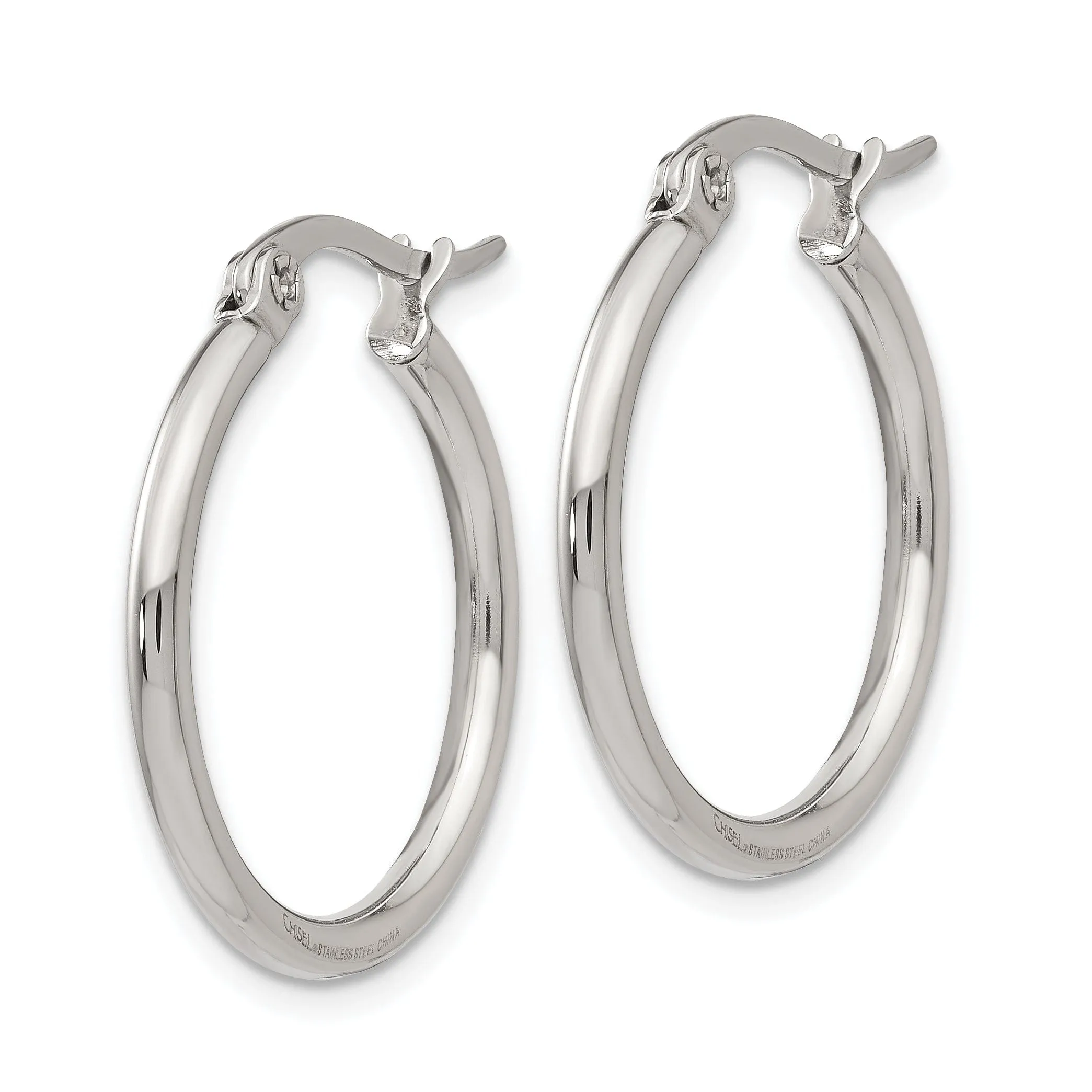 Stainless Steel Hoop Earrings 23MM Diameter