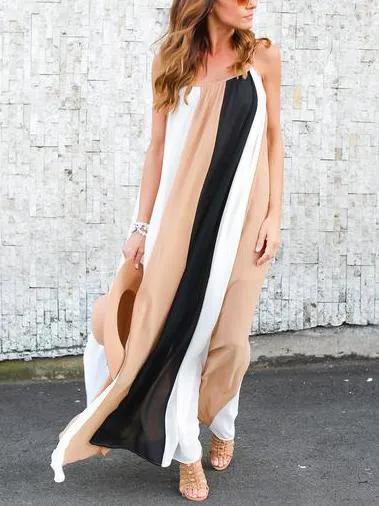 Summer Long Strapless Long Beach Dress