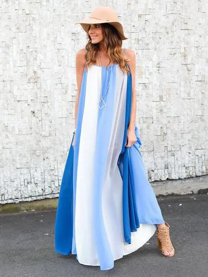 Summer Long Strapless Long Beach Dress