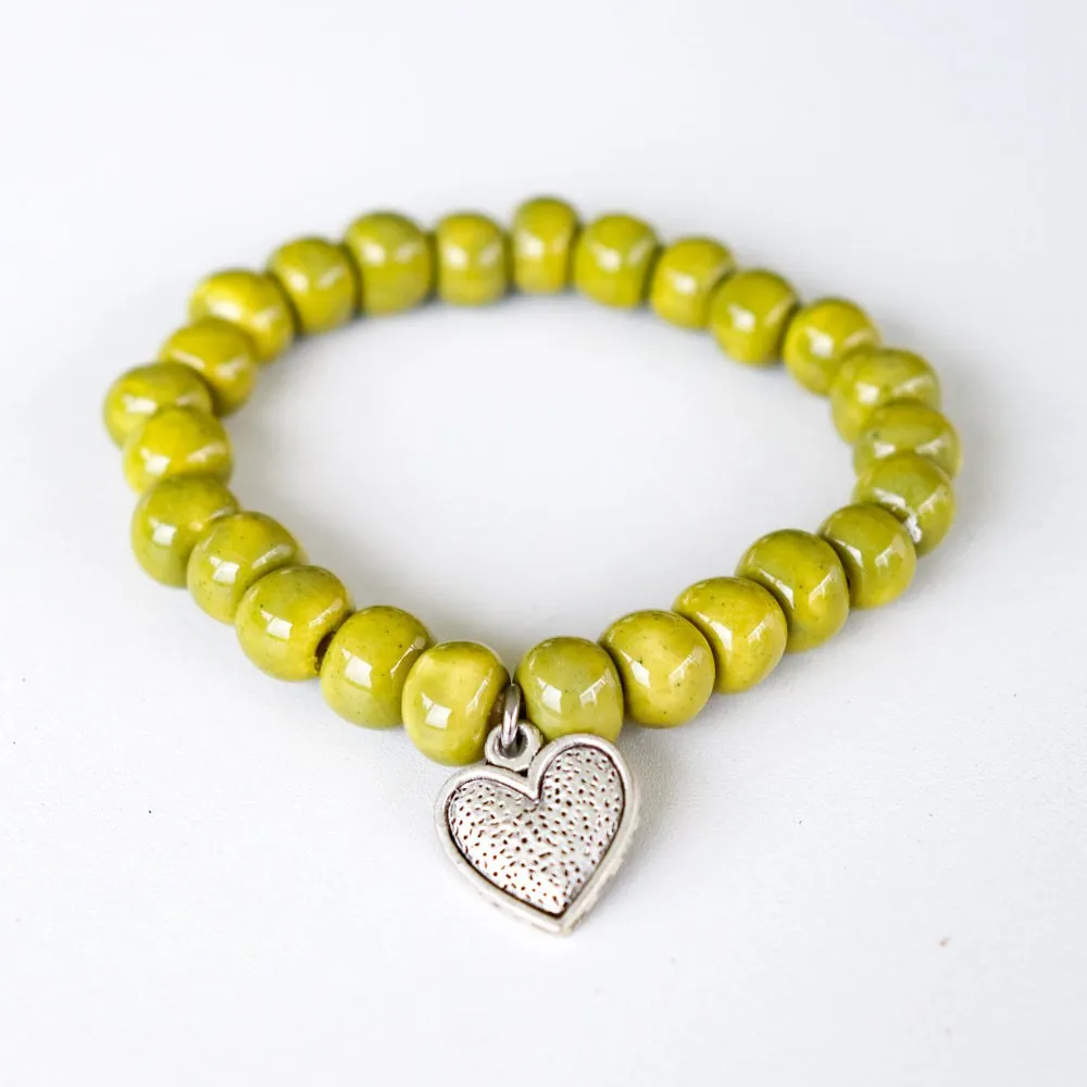 SwaziMUD™ Green Charm Bracelet