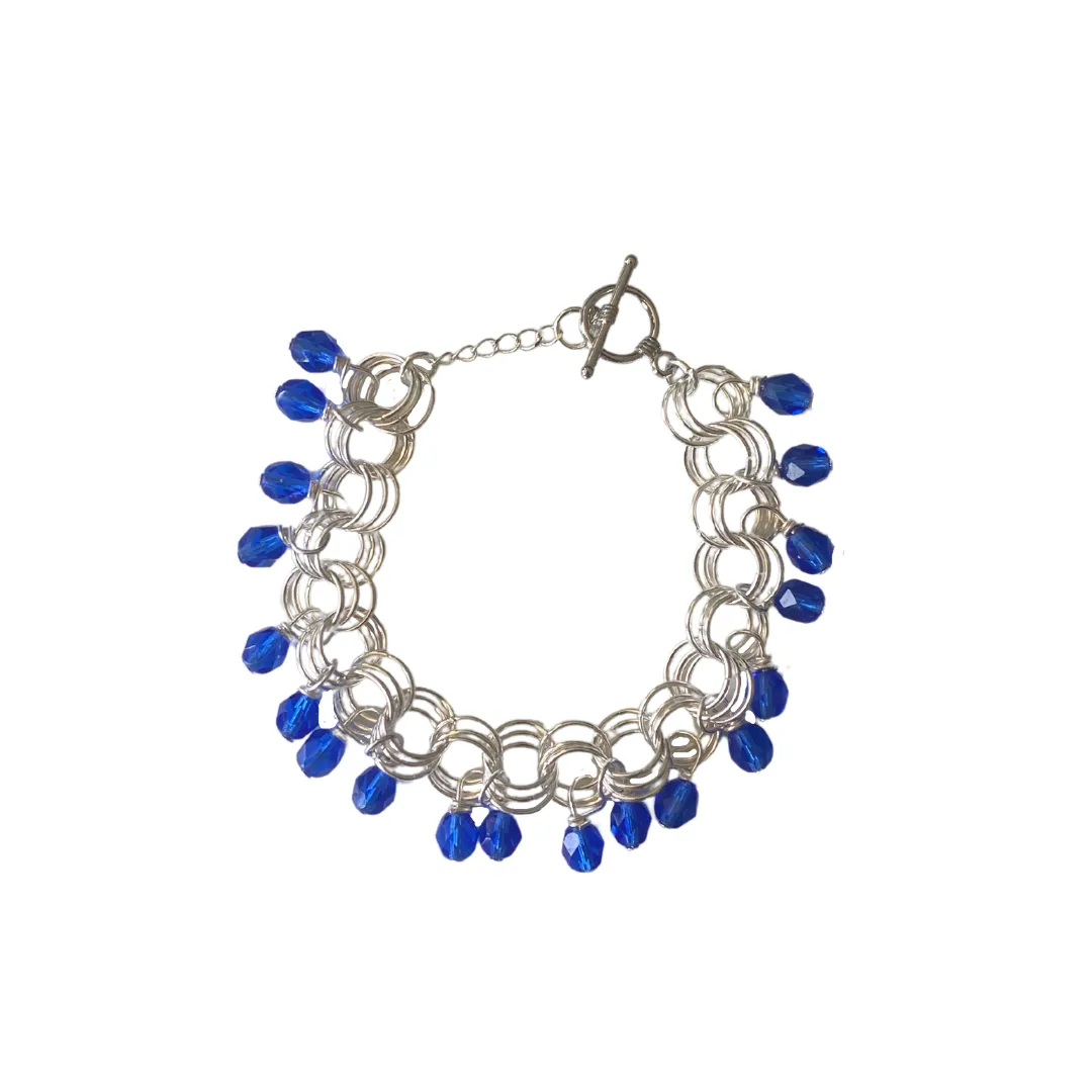 The Donna Bracelet in Light Cobalt Blue