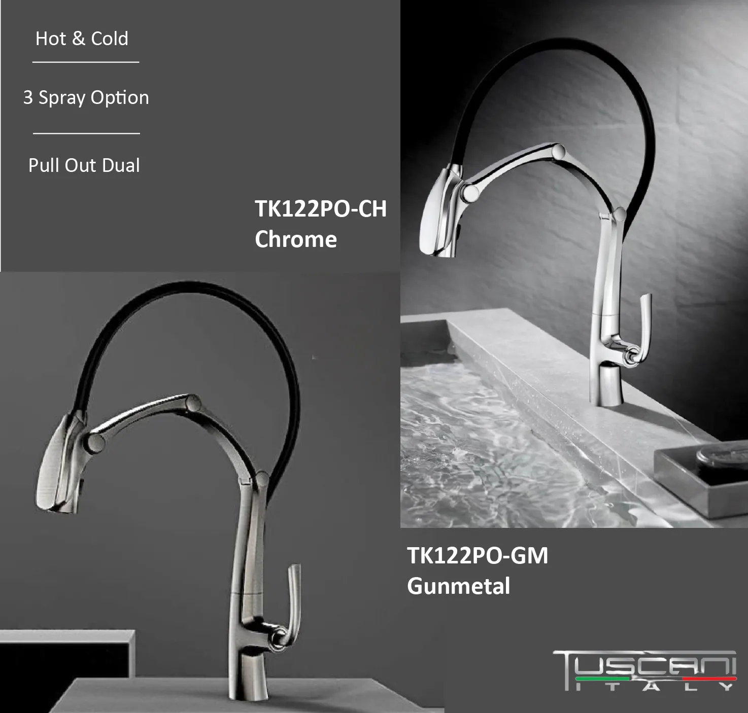 Tuscani TK122PO Kitchen Mixer