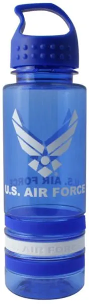 US Air Force on 24 oz. Silicone Bracelets Water Bottle