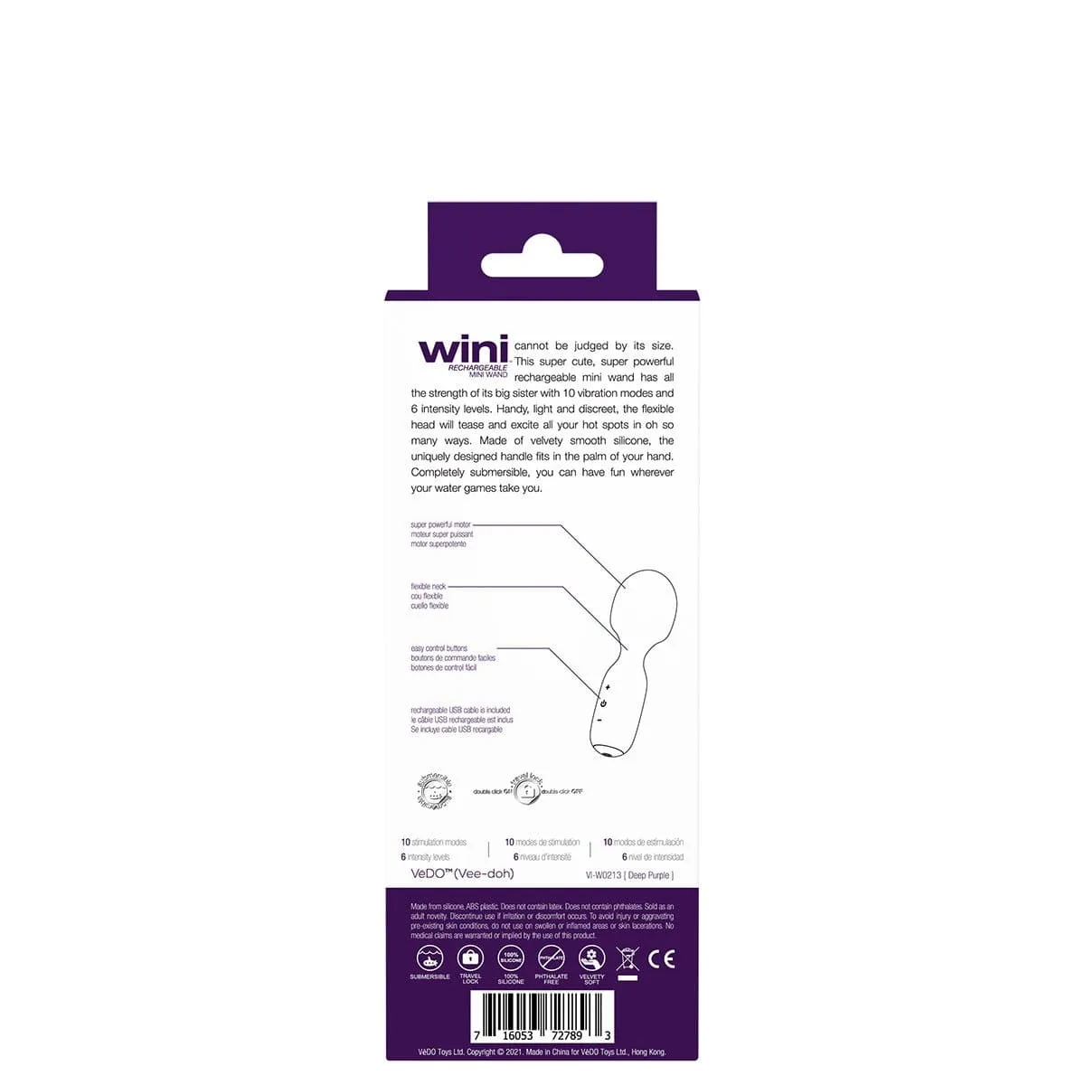 VeDO WINI Mini Wand - Purple